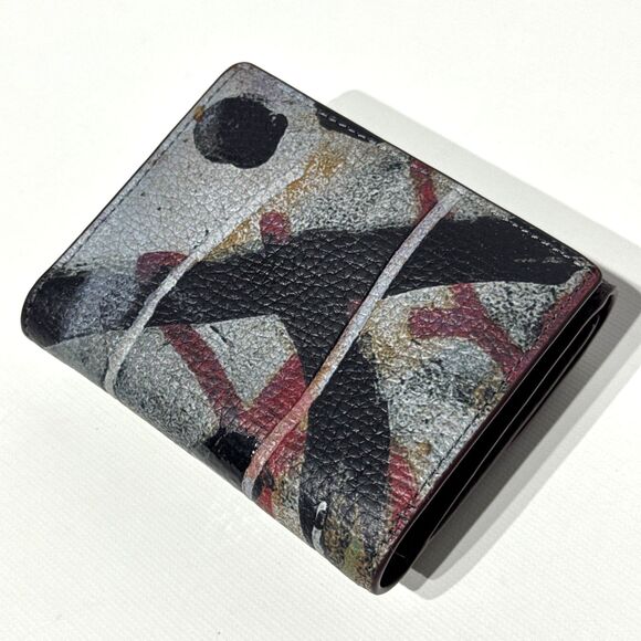 COACH X Mint + Serf Morgan Small Bifold Wallet Black Multi Limited Edition CM672 - Picture 3 of 10